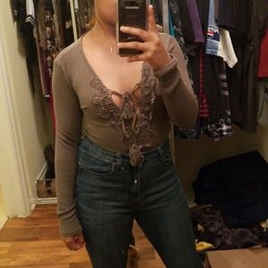 Long sleeve body suit